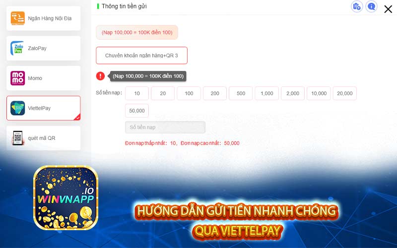 Hướng dẫn gửi tiền nhanh chóng qua ViettelPay